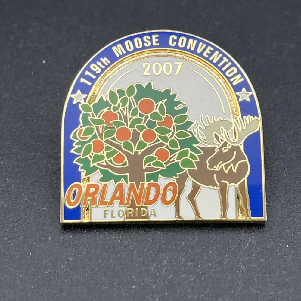 2007 119th‎ Moose Convention Orlando Florida Lapel Hat Pin